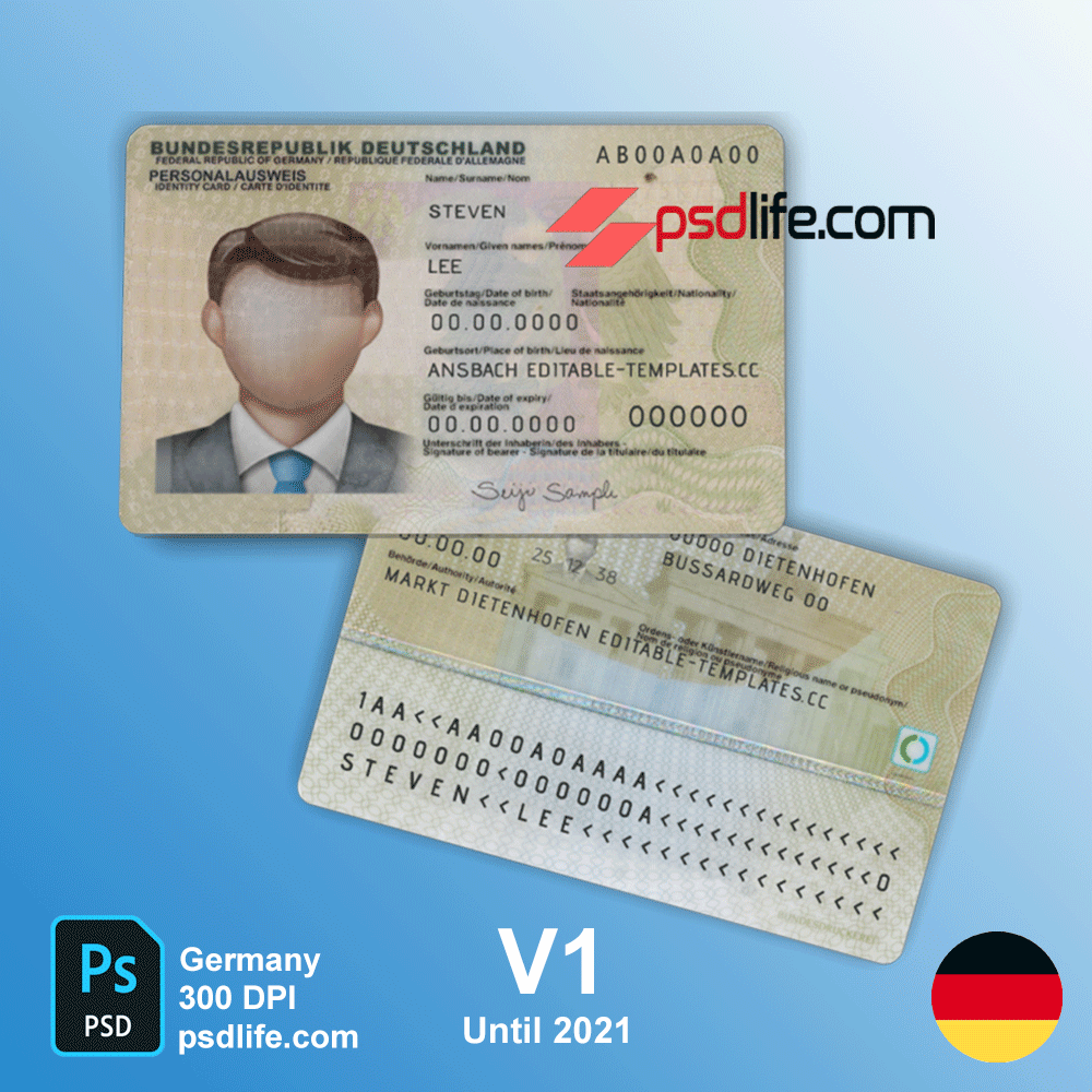 german fake id fake german id card | germany id card psd template free download | german id card generator | german id card template| fake id germany