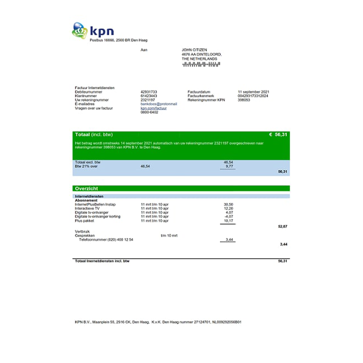 Utility Bill Photoshop document Template all layer replaceable | Netherlands Utility Bill Psd Template | download free bill psd