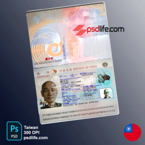 Taiwan passport psd template , full editable with all font | passport psd templates free download | passport id template
