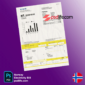Norway BKK electricity utility bill template psd format, good for address prove | Proof of address template psd | download free bill psd