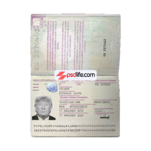 Poland passport psd template , full editable with all font | passport psd templates free download | passport id template