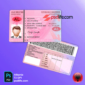 Albania driving licence psd template for verify all accounts | drivers license template psd free download | driving lisence