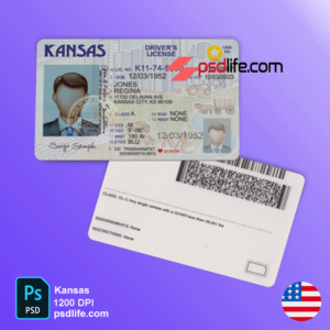 Kansas driving license perfect psd template Complete Guide | drivers license template psd free downloadand fake file