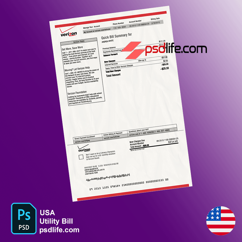 usa-verizon-utility-bill-psd-template-can-use-for-all-america-states