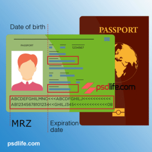MRZ CODE for fake PASSPORT psd template free download | MRZ passport calculator & checker | Machine readable zone code generator