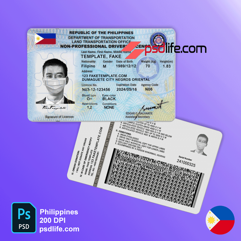 Fake Drivers License Philippines Template | Hot Sex Picture