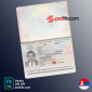 download free serbia fake passport psd template 🌟🌟🌟 Serbian blank back and front side editable in Photoshop