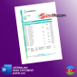 Azerbaijan Amrahbank bank statement template in word excell format
